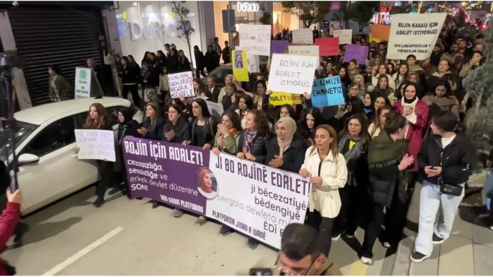 Van'da Rojin Kabaiş için adalet yürüyüşü