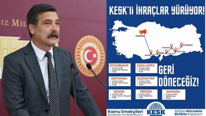 Erkan Baş'tan KESK yürüyüşüne destek: KHK zulmü emekçiyi cezalandırıyor