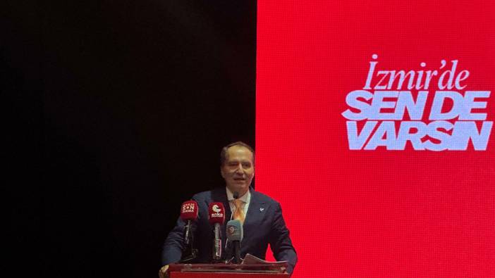 Yeniden Refah Partisi Genel Başkanı Fatih Erbakan İzmir'de iktidara sert eleştiriler!