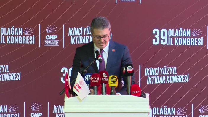 CHP’nin kongresinde Ensar Aytekin'den güçlü mesajlar
