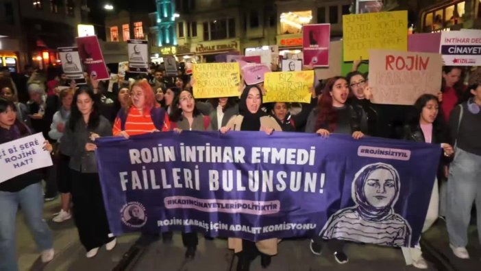 Tünel'de kadınlar Rojin Kabaiş için adalet istedi