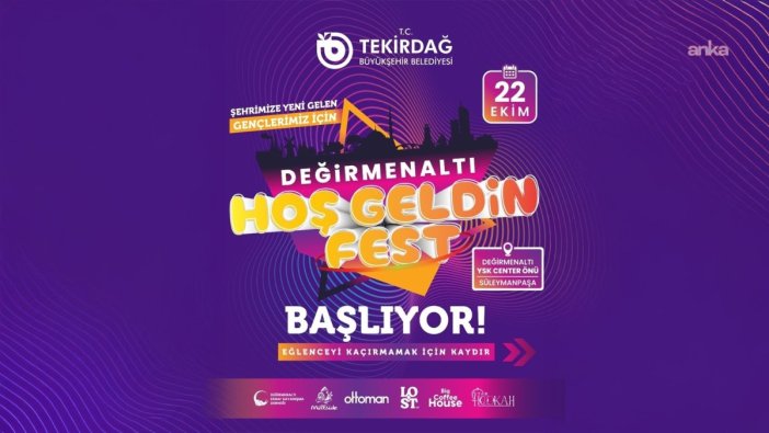 Tekirdağ'da üniversite öğrencilerine özel festival coşkusu