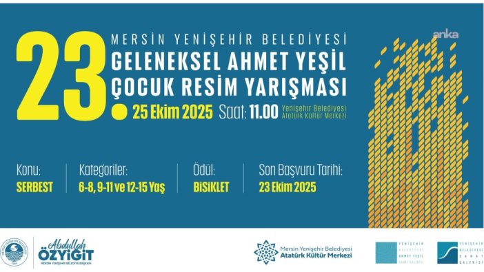 Çocukların Renk Dolu Yarışması için son gün!