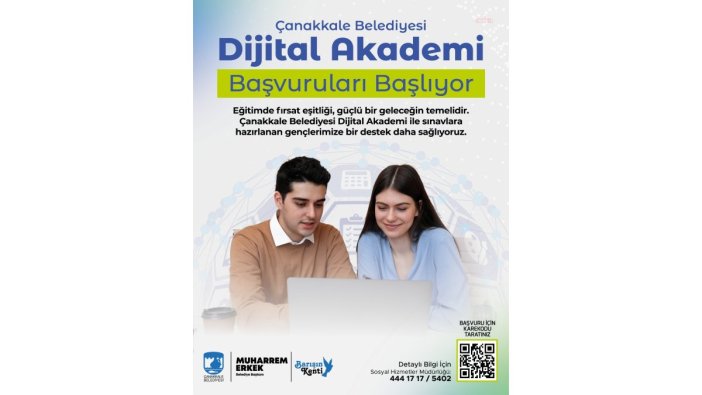 Çanakkale Belediyesi'nden gençlere dijital eğitim fırsatı