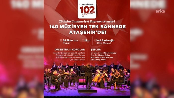 Cumhuriyet coşkusu, 140 müzisyenle Ataşehir’de sahnelenecek