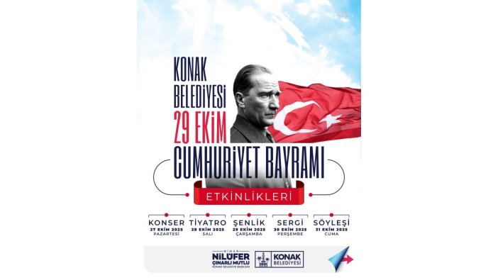 Konak'ta Cumhuriyet Bayramı coşkusu dorukta