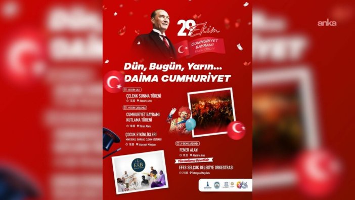 Cumhuriyet coşkusu Efes Selçuk'ta yükseliyor