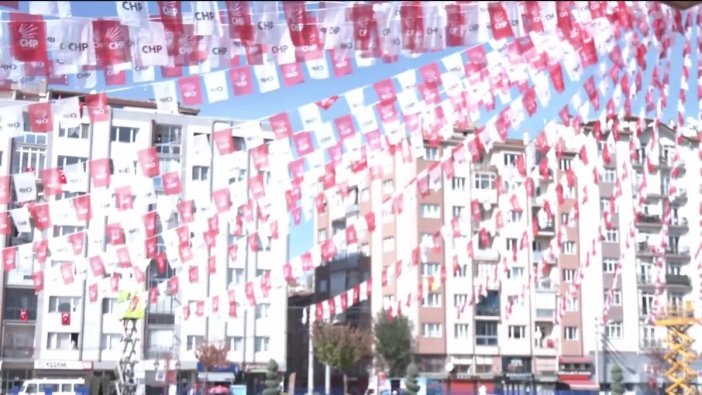 CHP Eskişehir'de miting için son hazırlıkları tamamladı