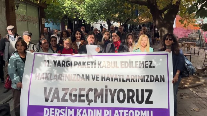 Tunceli'de 11. Yargı Paketi'ne karşı ses yükseliyor