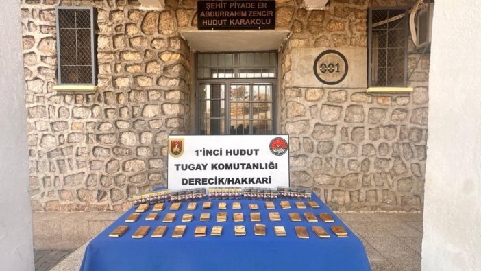 Hakkari'de dev operasyon: Kaçak altın ve sigara ele geçirildi