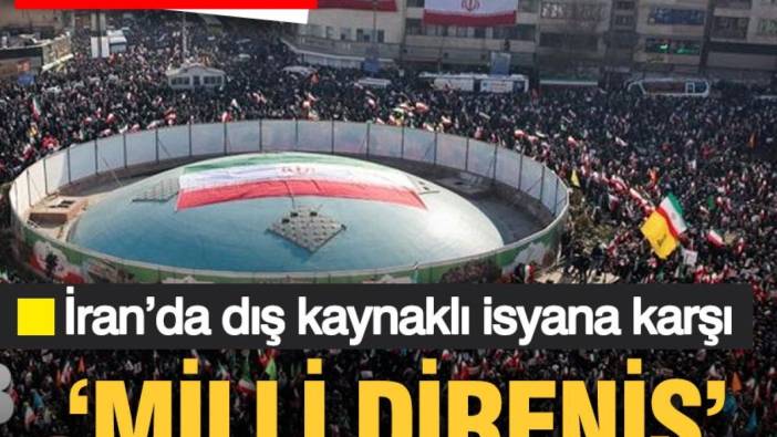 İran’da isyana karşı ‘Milli direniş’ gösterisi