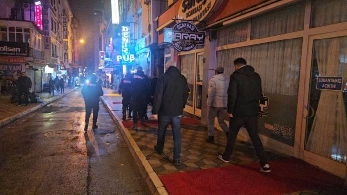 Elazığ'da Gece Saatlerinde Asayiş Uygulaması: Eğlence Mekanları Denetlendi