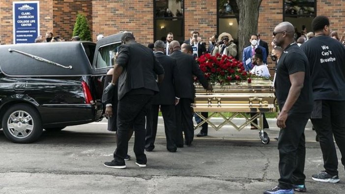 George Floyd'un cenaze töreninde dikkat çeken detay