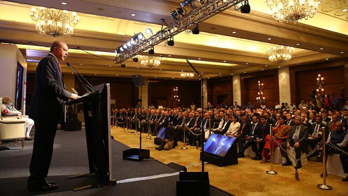 Erdoğan, Türkiye-Hindistan İş Zirvesi'nde