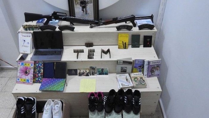 PKK'nın talimatlarını spor ayakkabılarına gizlemişler