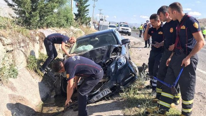 Sinop Valisi Karaömeroğlu trafik kazası geçirdi