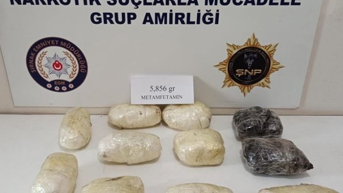 Şırnak'ta tırda 5 kilo 860 gram sentetik uyuşturucu ele geçirildi