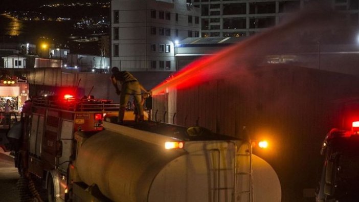 Başkentte kargo deposunda korkutan yangın