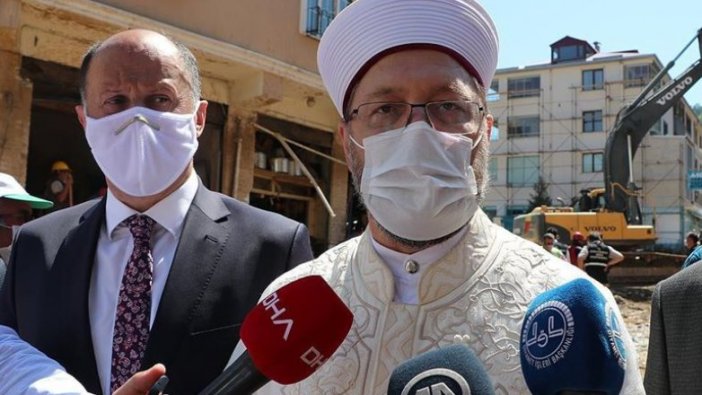 Diyanet İşleri Başkanı Erbaş'tan sel açıklaması