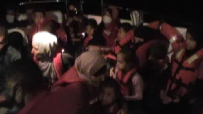 Türk karasularına geri itilen sığınmacılar kurtarıldı