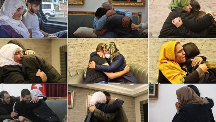 Evlatlarını terörün pençesinden kopardılar