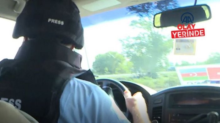 AA ekibi Ermenistan saldırısından son anda kurtuldu