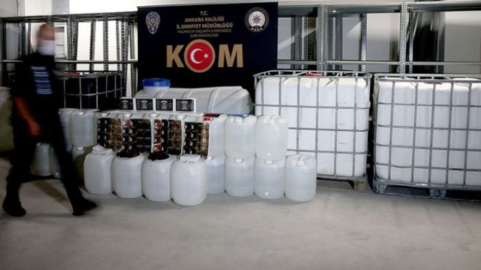 İçişleri Bakanlığı: Bu yıl 1 milyon 20 bin 819 litre kaçak içki ele geçirildi