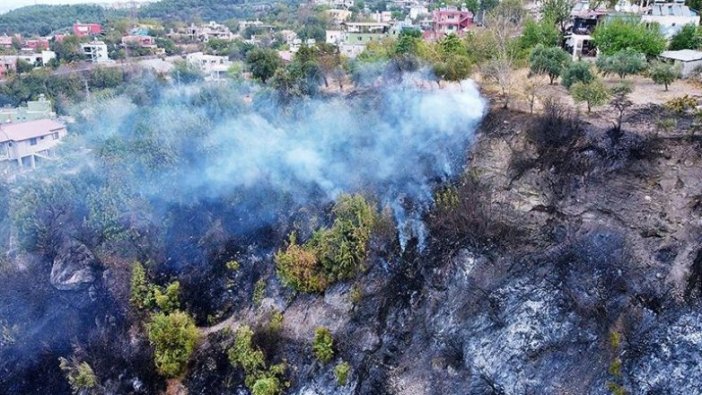 Hatay'ın İskenderun ilçesinde dün başlayan orman yangını kontrol altına alındı