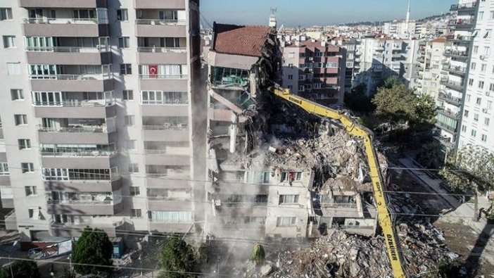 Yılmaz Erbek Apartmanı'nda yıkım çalışmaları tekrar başladı