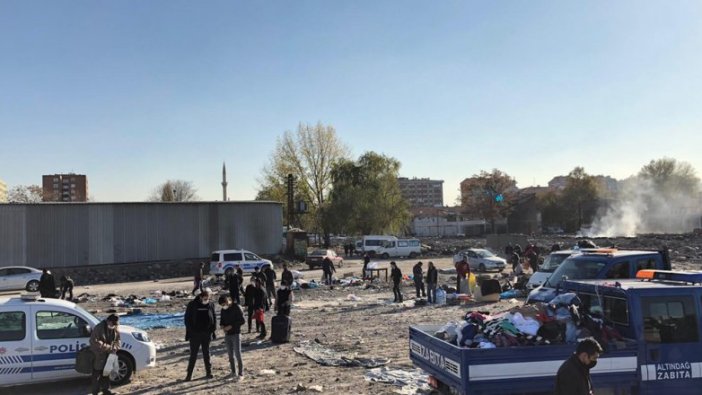 Ankara'da 'bit pazarı'na polis müdahalesi