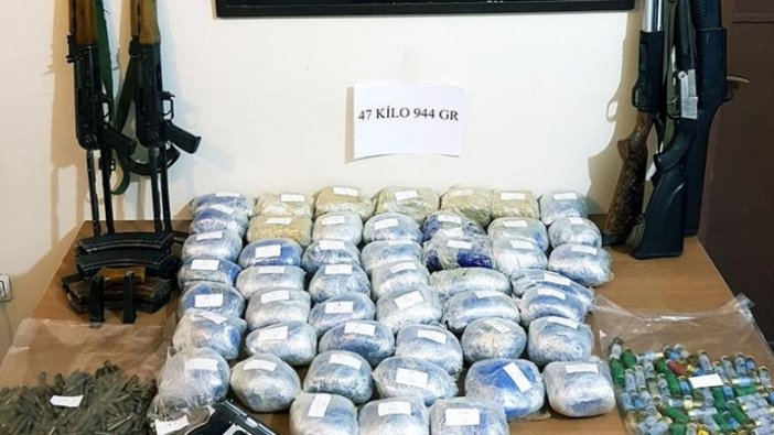 Van'da uyuşturucu ve silah operasyonu