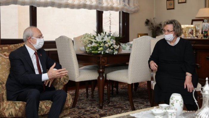 Kılıçdaroğlu, Alparslan Türkeş'in eşi Seval Türkeş'i ziyaret etti
