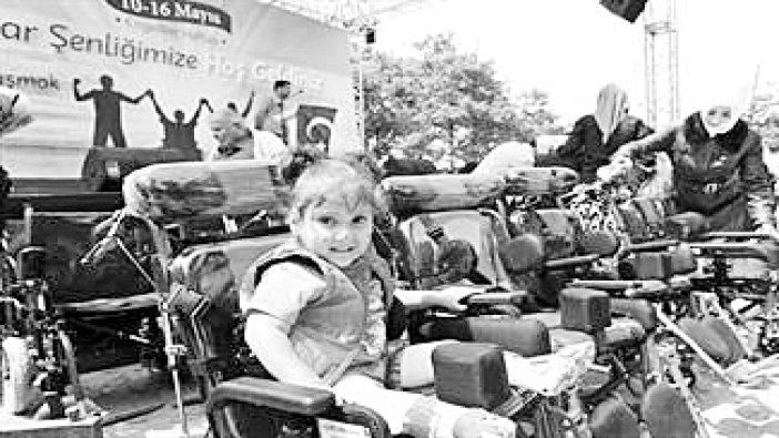 Engelli vatandaşlar  piknikte bir araya geldi