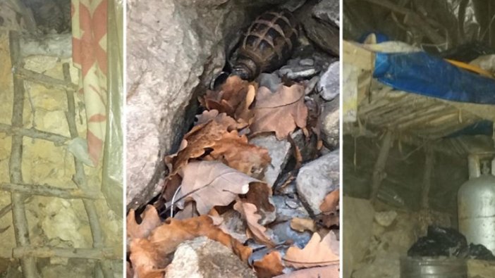 Tunceli'de teröristlerin kullandığı 4 sığınak imha edildi
