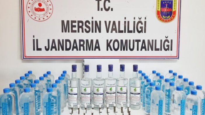 Mersin'de sahte içki operasyonunda 3 şüpheli yakalandı
