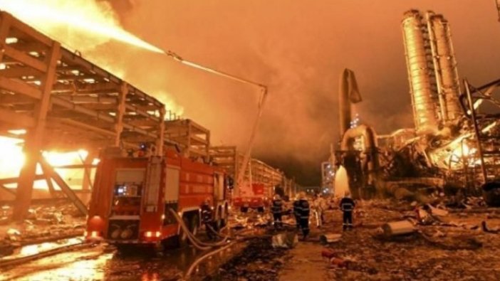Çin'de fabrikada patlama: 1 ölü, 20 yaralı