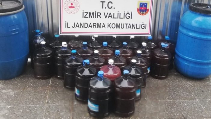 İzmir'de 880 litre kaçak içki ele geçirildi