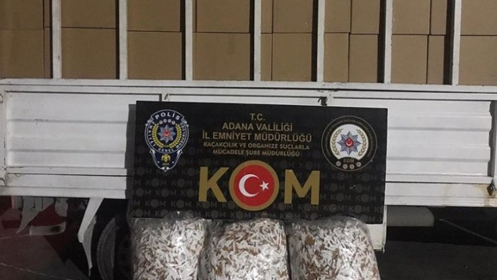 Adana'da kaçak 2 milyon 740 bin makaron ele geçirildi