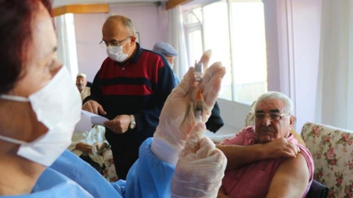 75 yaş üstüne aşılama bugün başladı