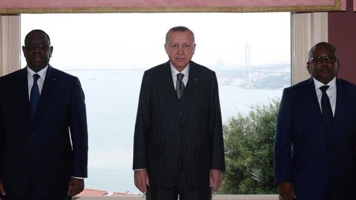 Cumhurbaşkanı Erdoğan, Gine Bissau Cumhurbaşkanı Embalo ve Senegal Cumhurbaşkanı Sall ile görüştü