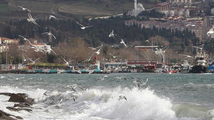Marmara Denizi'nde lodos 3 gündür deniz ulaşımını olumsuz etkiliyor