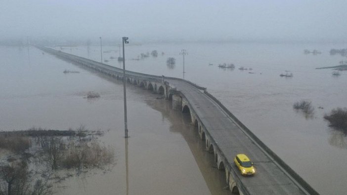 Ergene Nehri'ndeki alarm seviyesi 'turuncu'ya yükseltildi