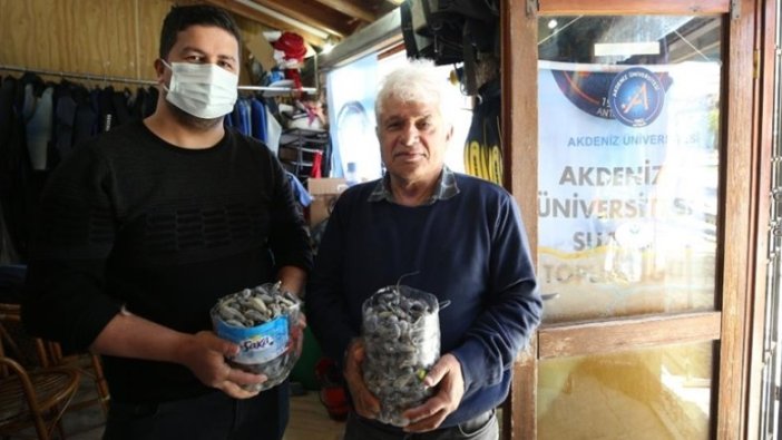 Antalya'da fırtına sonrası deniz dibinde oluşan kirlilik görüntülendi