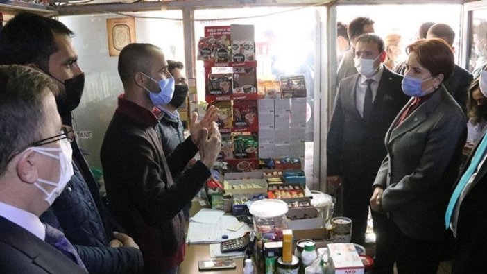 İYİ Parti Genel Başkanı Akşener Şanlıurfa'da esnafı ziyaret etti