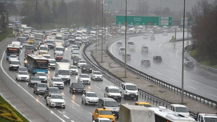 İstanbul'da trafik yoğunluğu