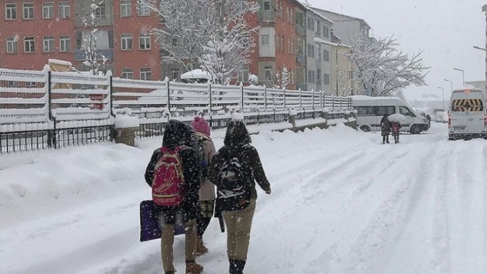 Yüz yüze eğitime kar engeli