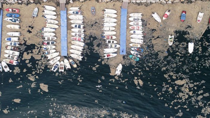 Gemlik sahili beyaza büründü