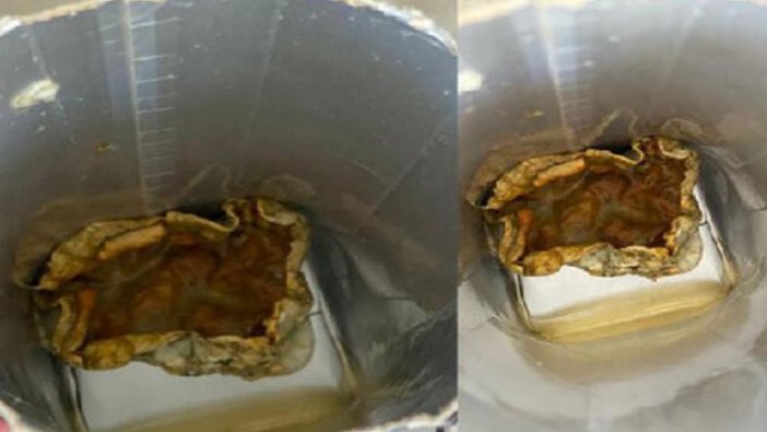 'Bardağa dökerek için'