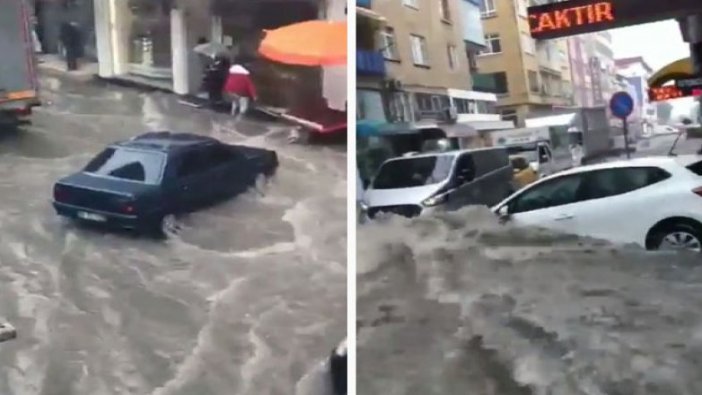 Bursa ve Samsun'da yollar göle döndü