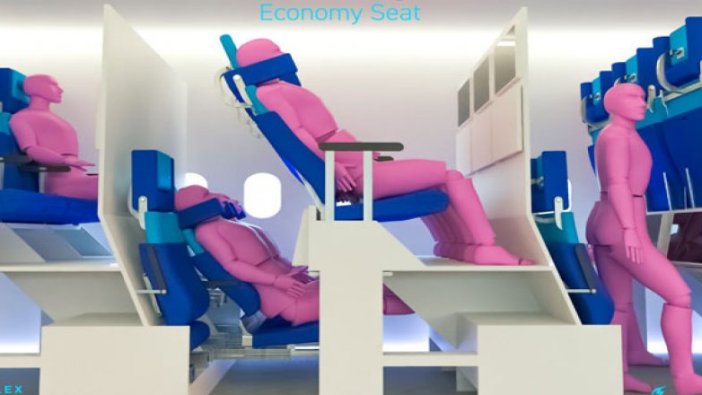 İspanyol öğrencinin uçak koltuğu tasarımı, salgında güvenli seyahati kolaylaştırabilir